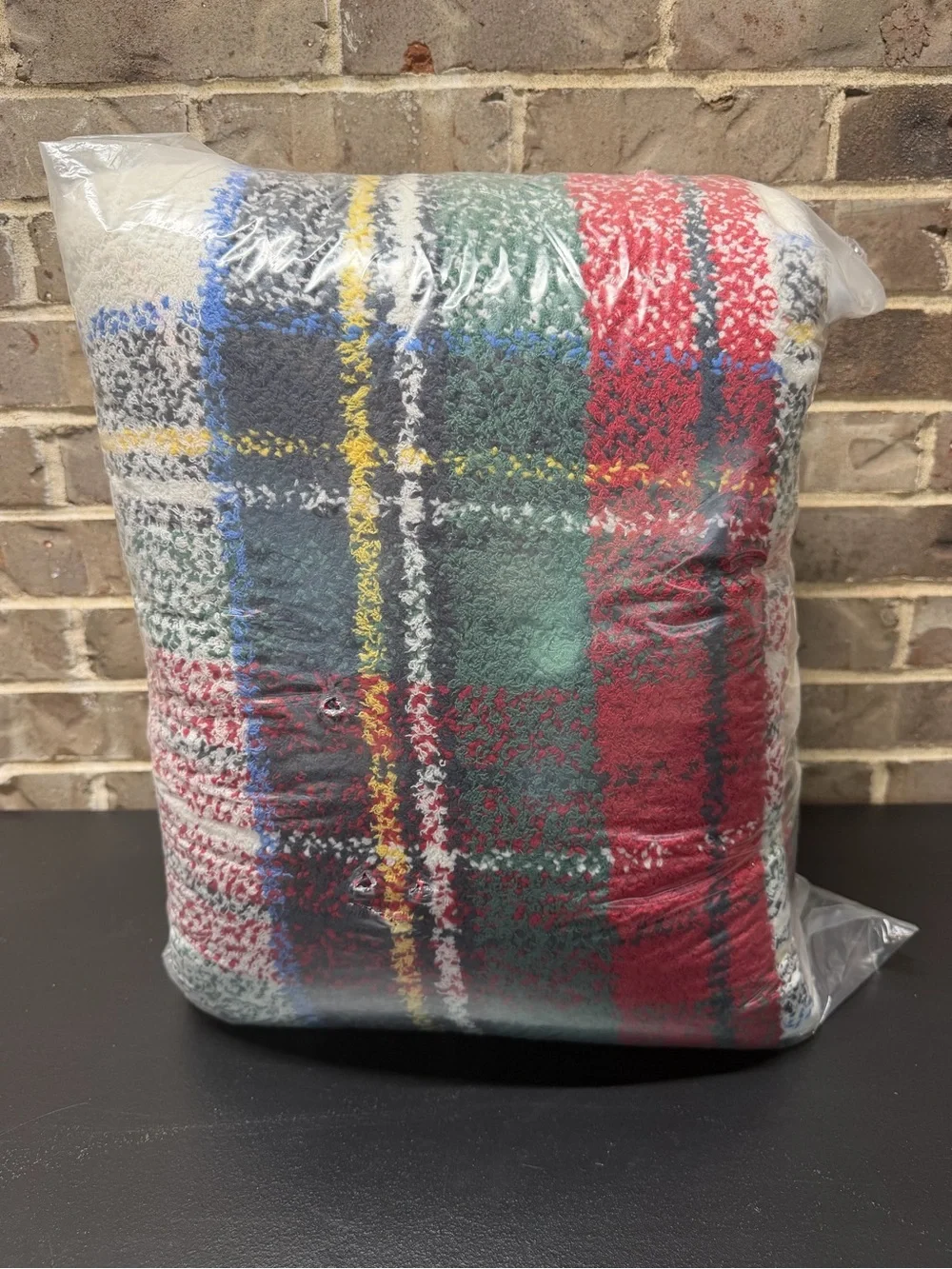 Pottery Barn Cozy Stewart Plaid Throw Blanket 92